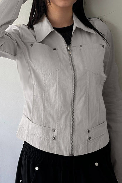 Minimalist Cargo Lapel Jacket