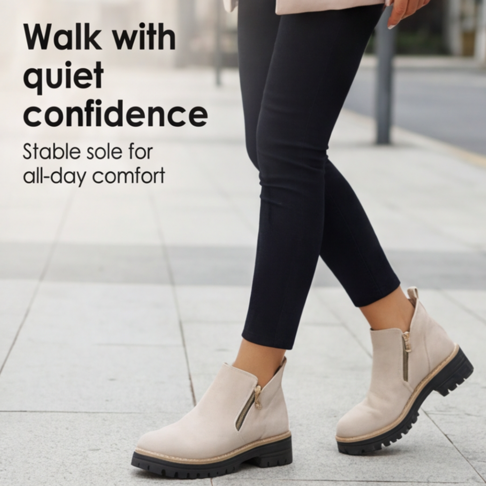 Side-Zip Suede Chelsea Boots