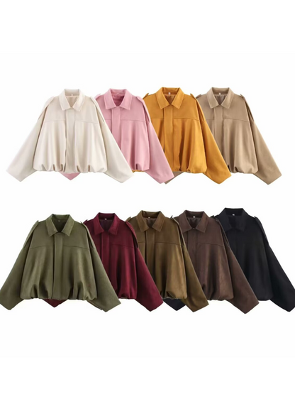 Dena Velvet Bomber Jacket