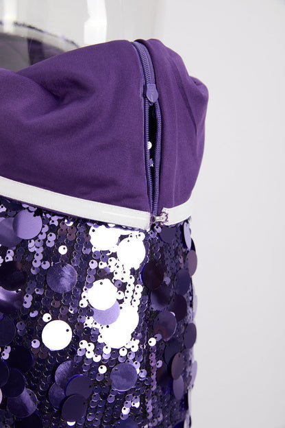 Strapless Paillette Sequin Bodycon Midi Dress