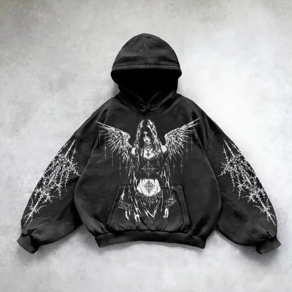 Gothic Skull Zipper Hoodie