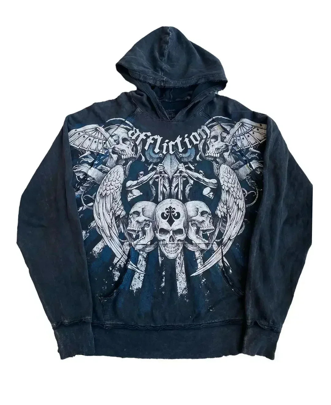 Gothic Skull Zipper Hoodie