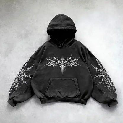 Gothic Skull Zipper Hoodie