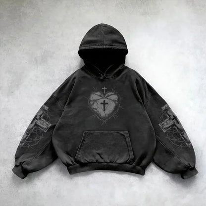 Pattern Printing Casual Hoodie