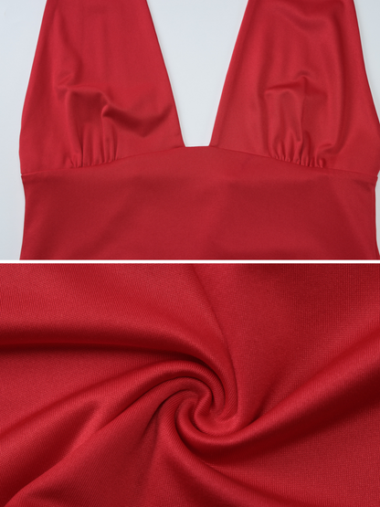 Avie V-Neck Scarf Top