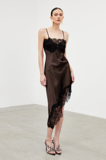 Spaghetti Lace Midi Dress