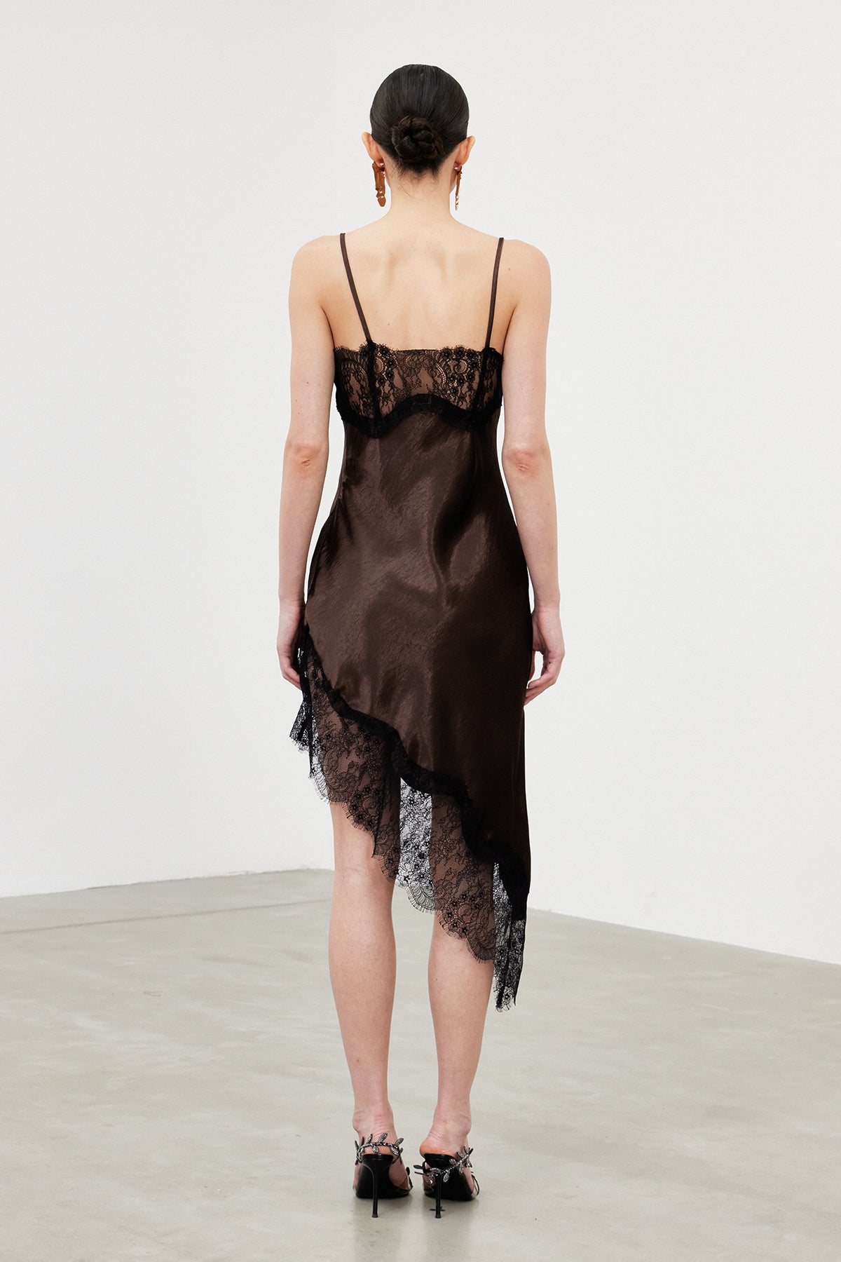 Spaghetti Lace Midi Dress