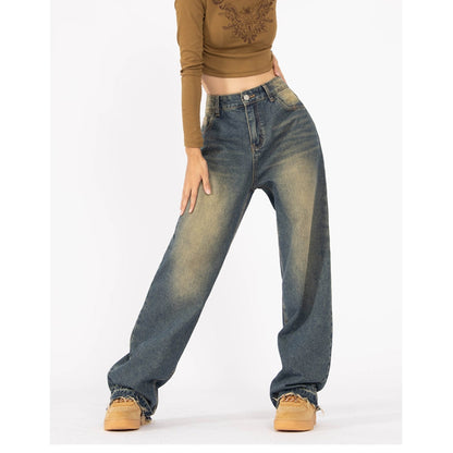 Retro Style Wide Leg Demin Jeans