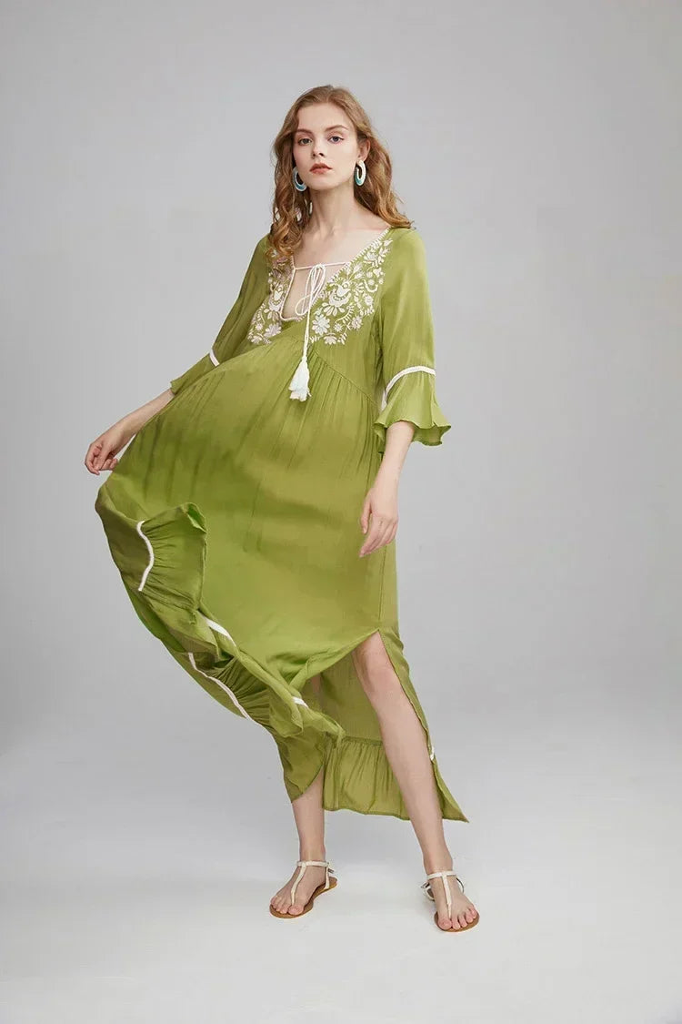 Cotton Rayon Boho Dress