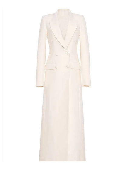 Blazer Notched Collar Double-Breasted Overcoat