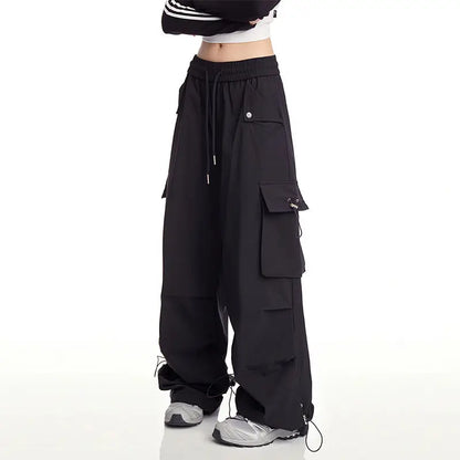 Y2K White Cargo Baggy Pants