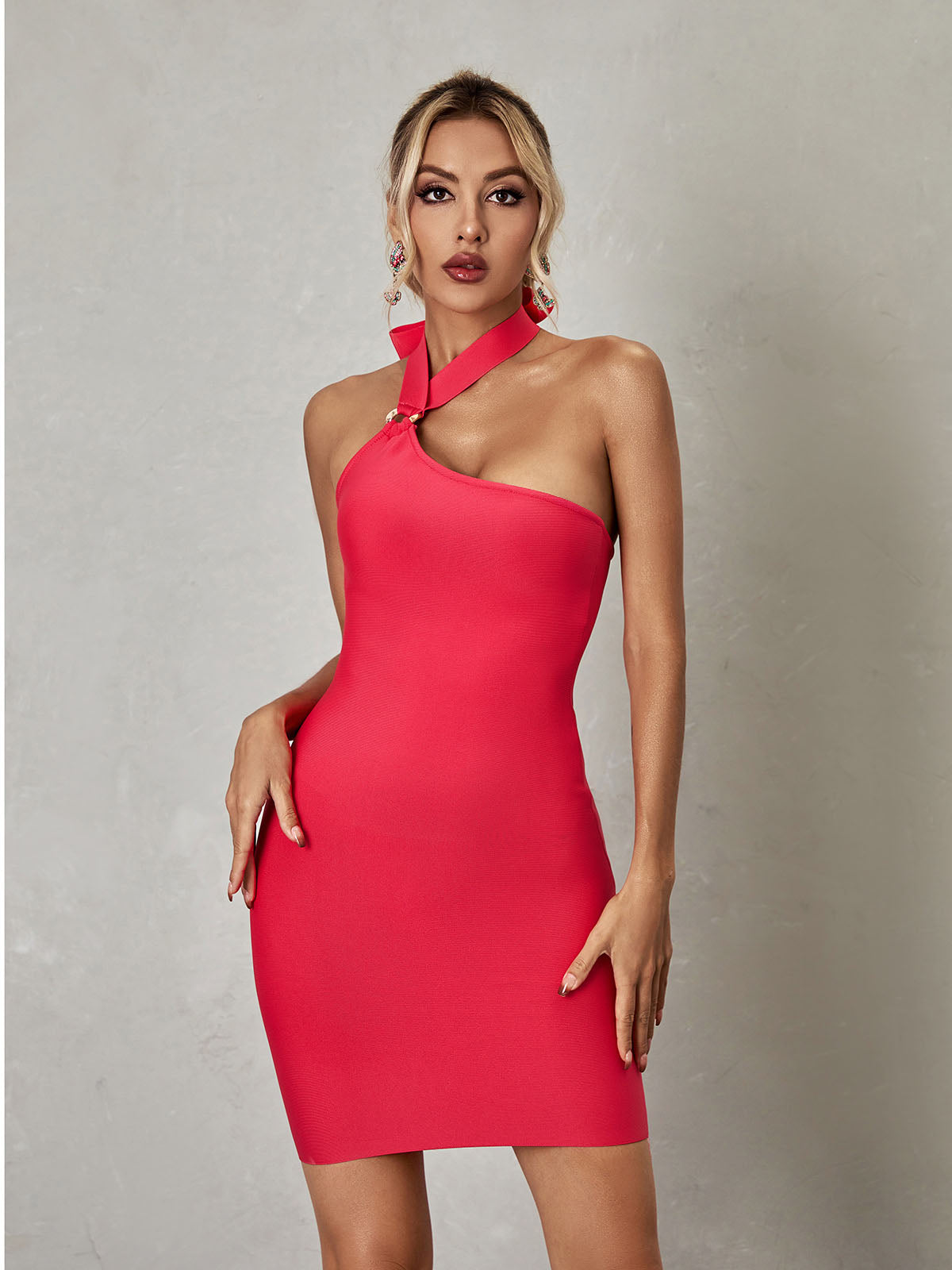 Halter Bandage Bodycon Mini Dress