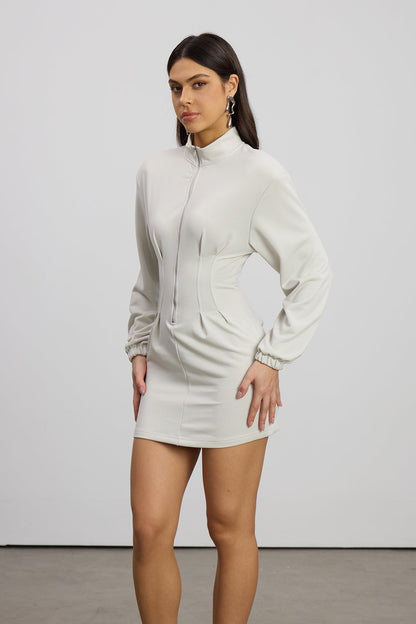 Ruched Bandeau Bodycon Mini Dress