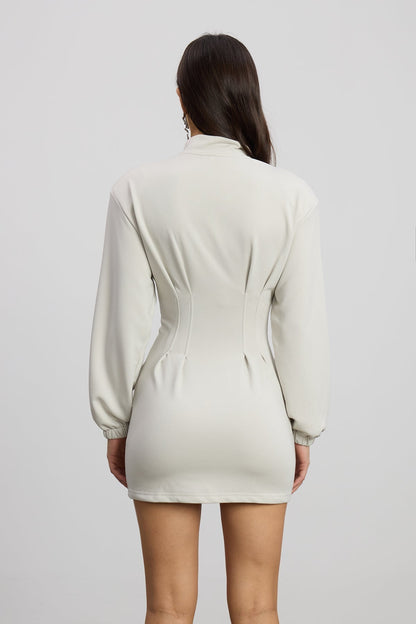 Ruched Bandeau Bodycon Mini Dress