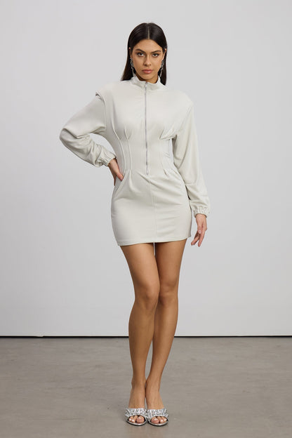 Ruched Bandeau Bodycon Mini Dress