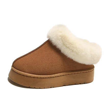 Faux Fur Winter Boots for Women 2024 Non Slip Women's Snow Boots Plush Warm Fashion Short Boot Comfortable Warm Platform Shoe