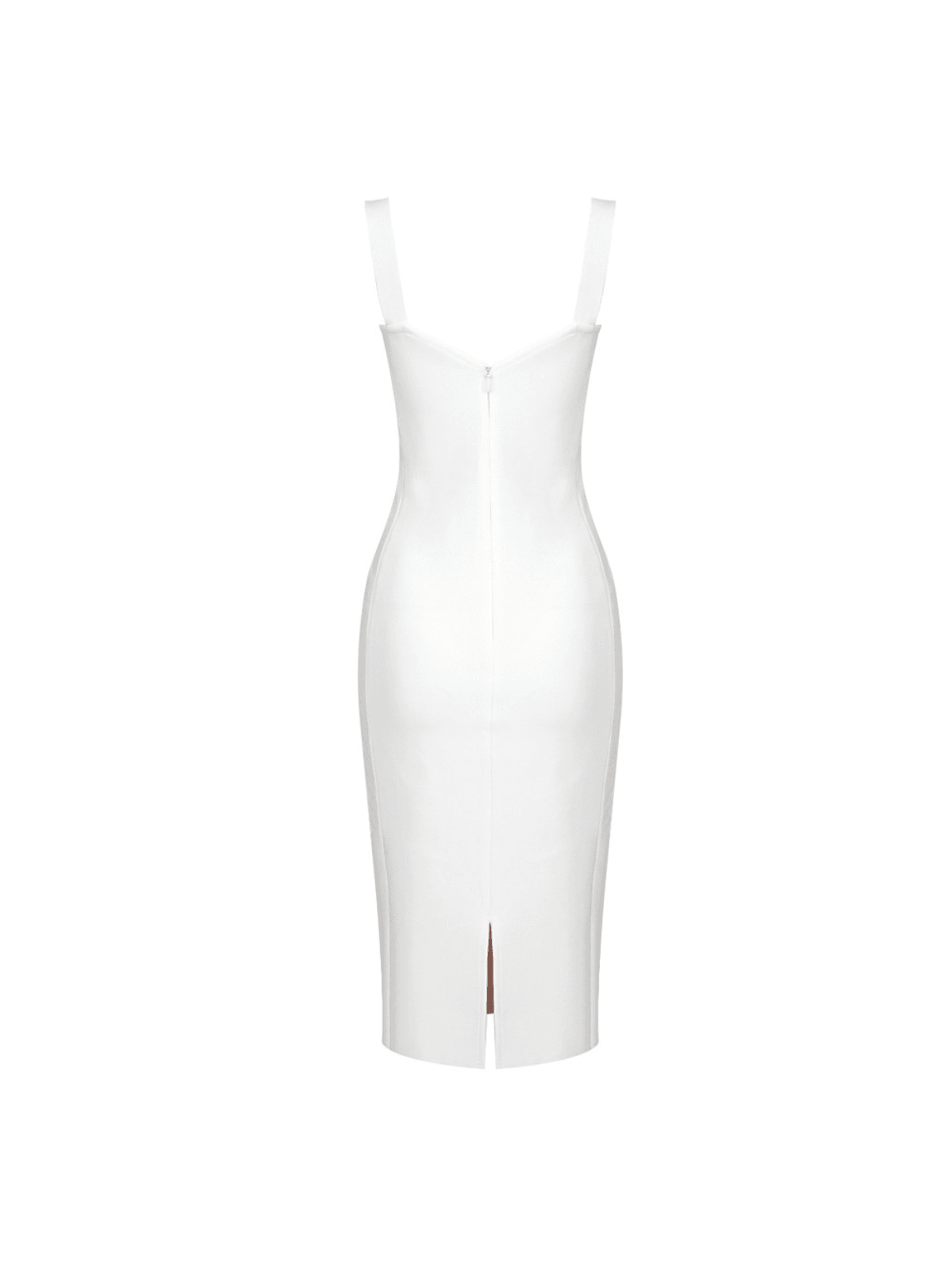 Sweetheart Corset Lace Overlay Wide Strap Bandage Midi Dress