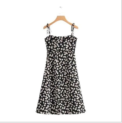 Chain Logo Print Collared Deep V-Neck Tie Waist Shirt Mini Dress