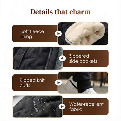 Unisex Fleece-Lined Winter Joggers
