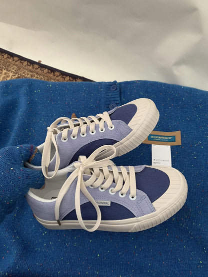 Mixed Color Woman Canvas Shoes Fashion Casual Student Cute Lovely Female Lace Up Flats Korea Japanese Spring New Low Top