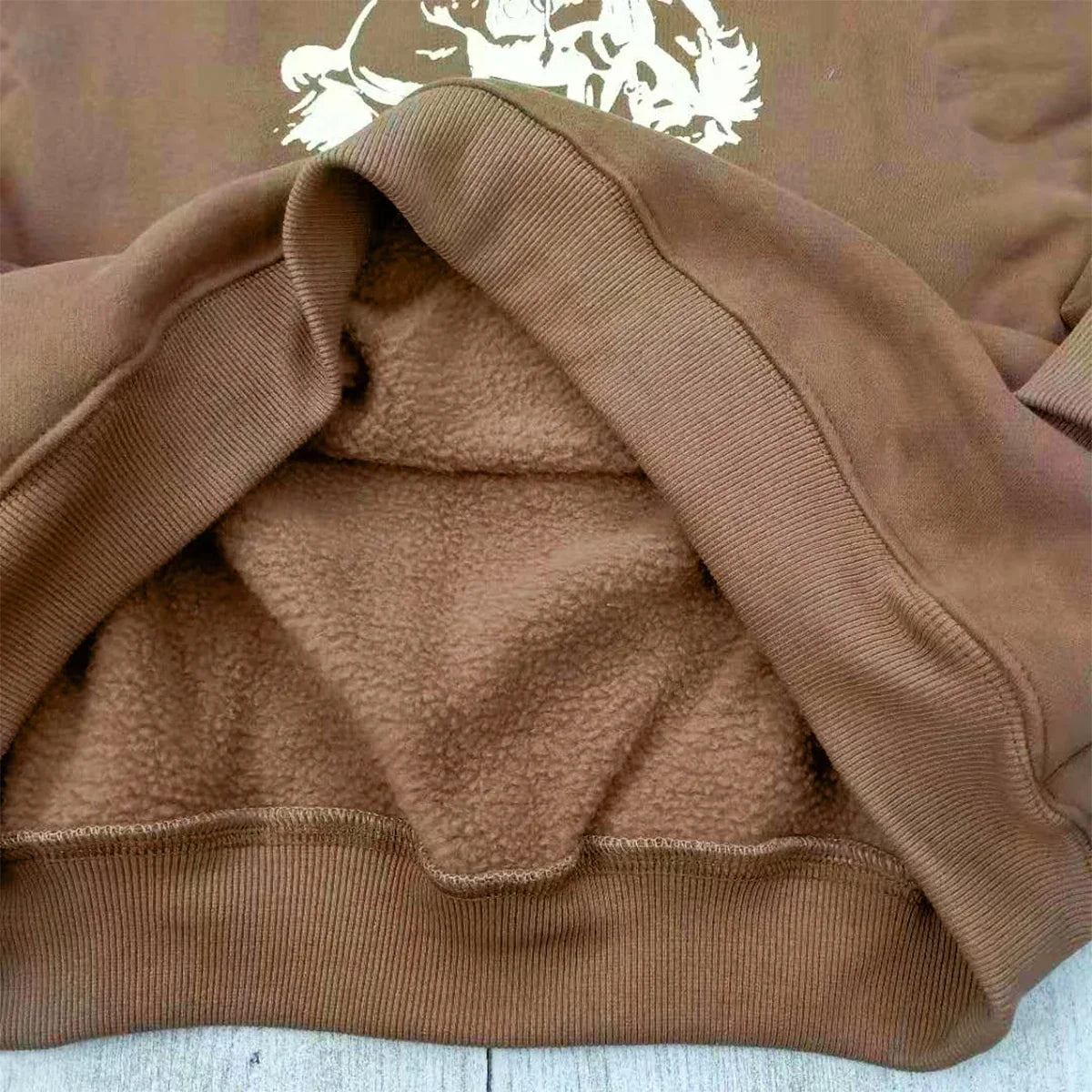 Vintage Print Oversize Sweatshirt Women Casual Thick Long Sleeve Pullover Tops Autumn Winter Loose Chic Streetwear Sweatshirts