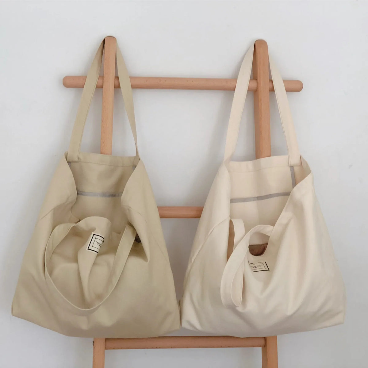 Women Canvas Simple Tote Bag Foldable Reusable Grocery Large Shopping Shopper Casual Girls Shoulder Bags Handbag