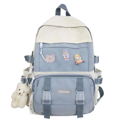 New Waterproof Nylon Mochila School Backpack for Teenage Girls Large Capacity Double Shoulder Bagpack Backpacks Purse