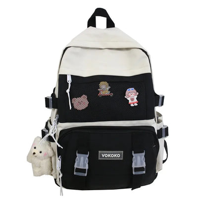 New Waterproof Nylon Mochila School Backpack for Teenage Girls Large Capacity Double Shoulder Bagpack Backpacks Purse