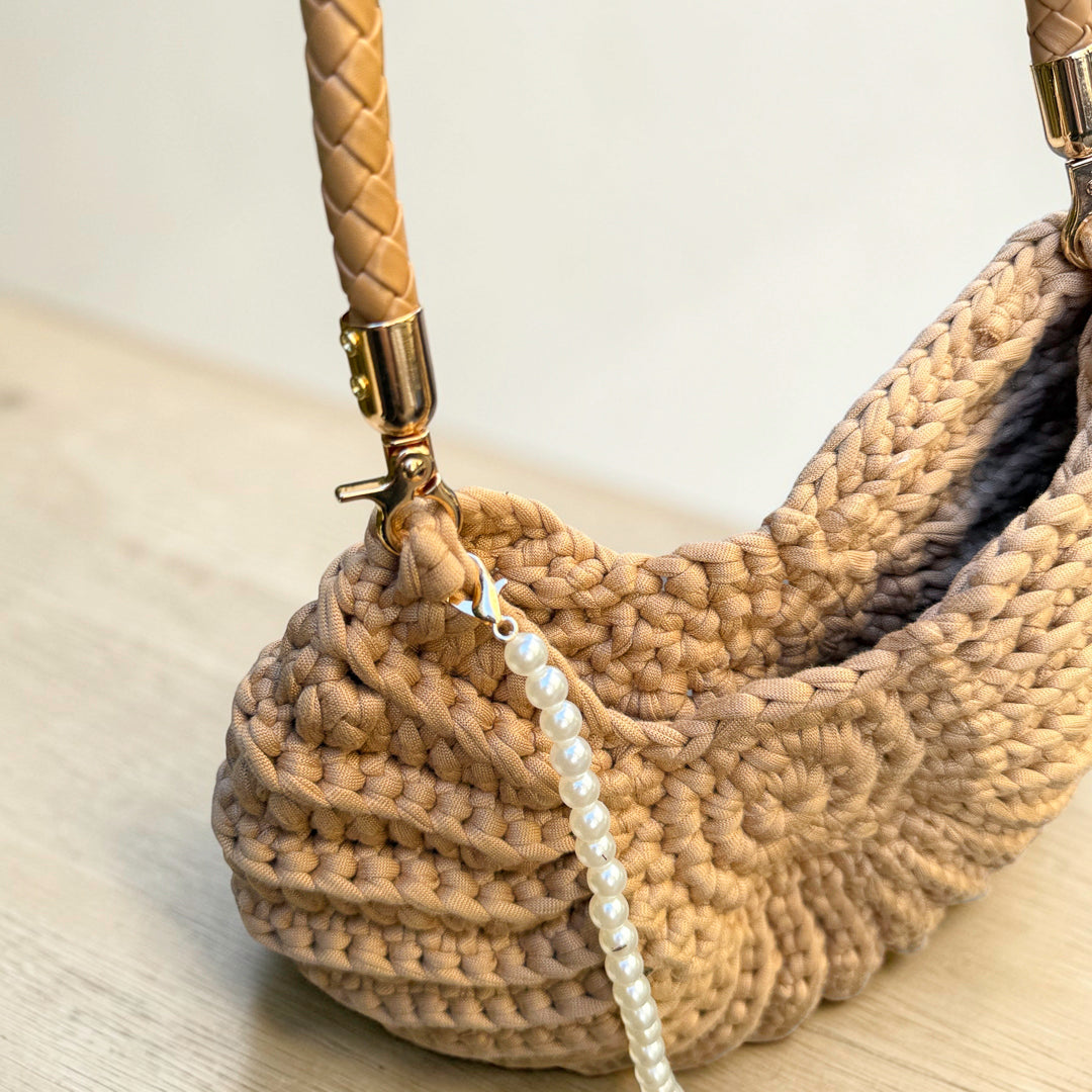 Boho Woven Shell Handbag