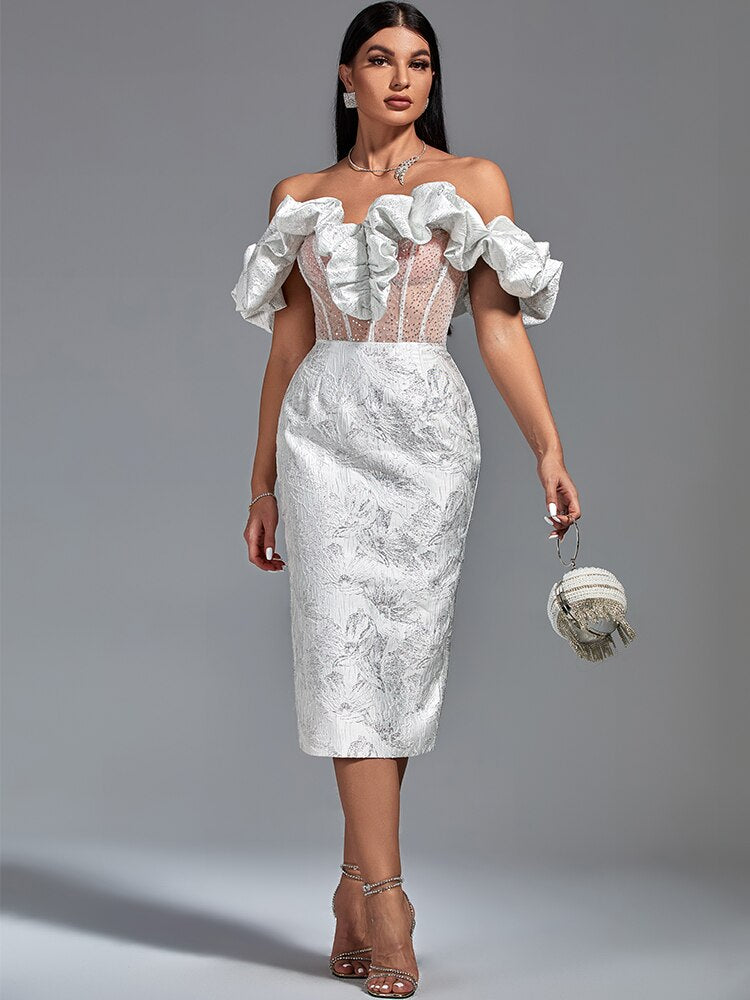 Party Dress Women White Bodycon Dress