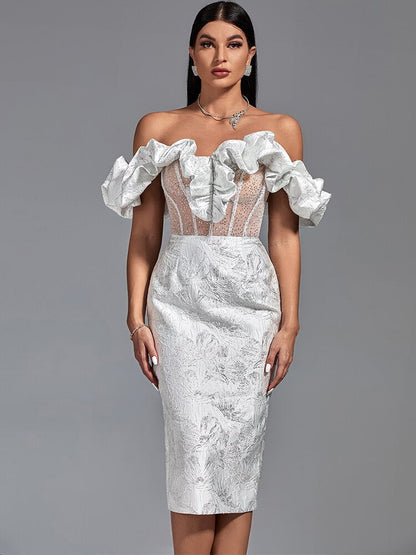 Party Dress Women White Bodycon Dress