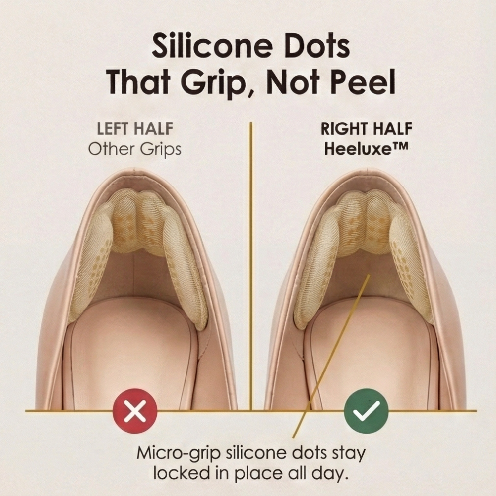 Cushioned Heel Grips for All Day Comfort