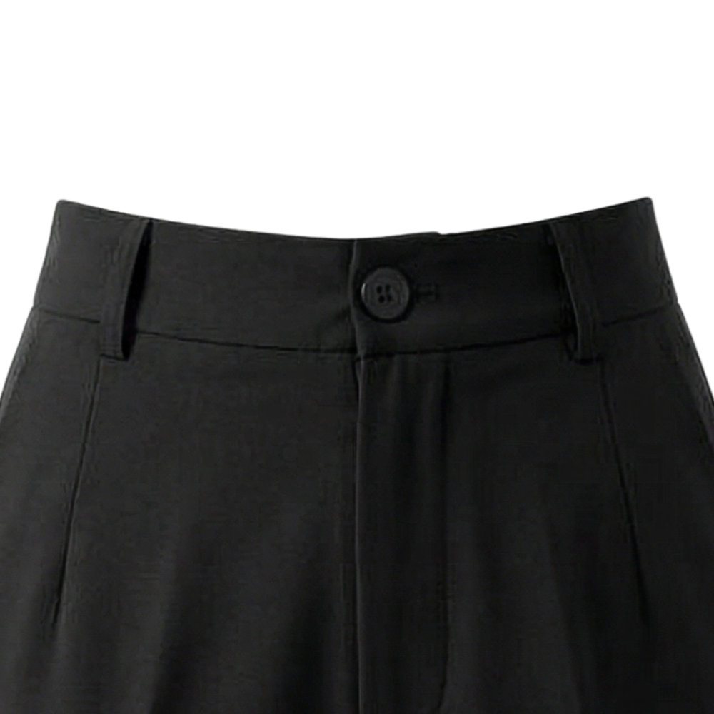 Women's High-Waisted Wide-Leg Suit Trousers