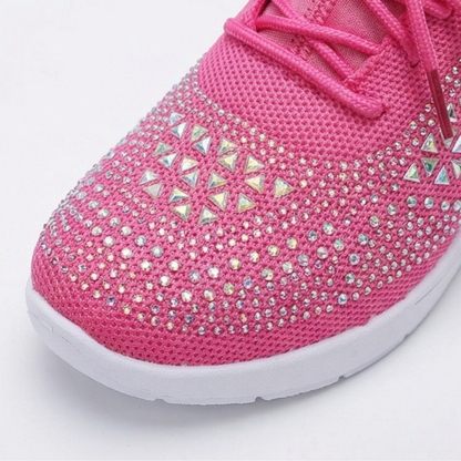 Women’s Rhinestone Wedge Sneakers