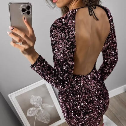 Floral Hollow Out Long Sleeve Maxi Dress