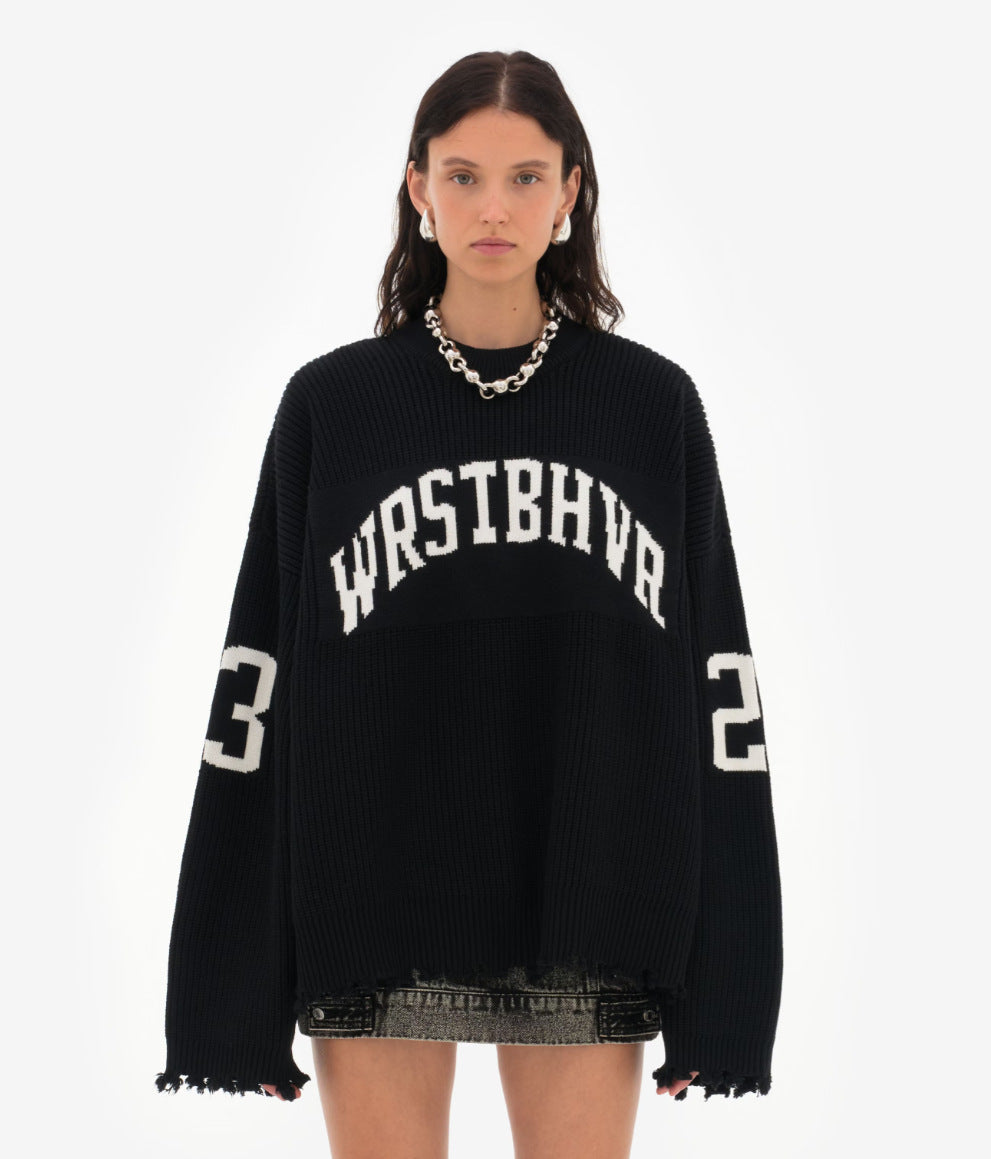 Remedy Jacquard Alphabet Sweater