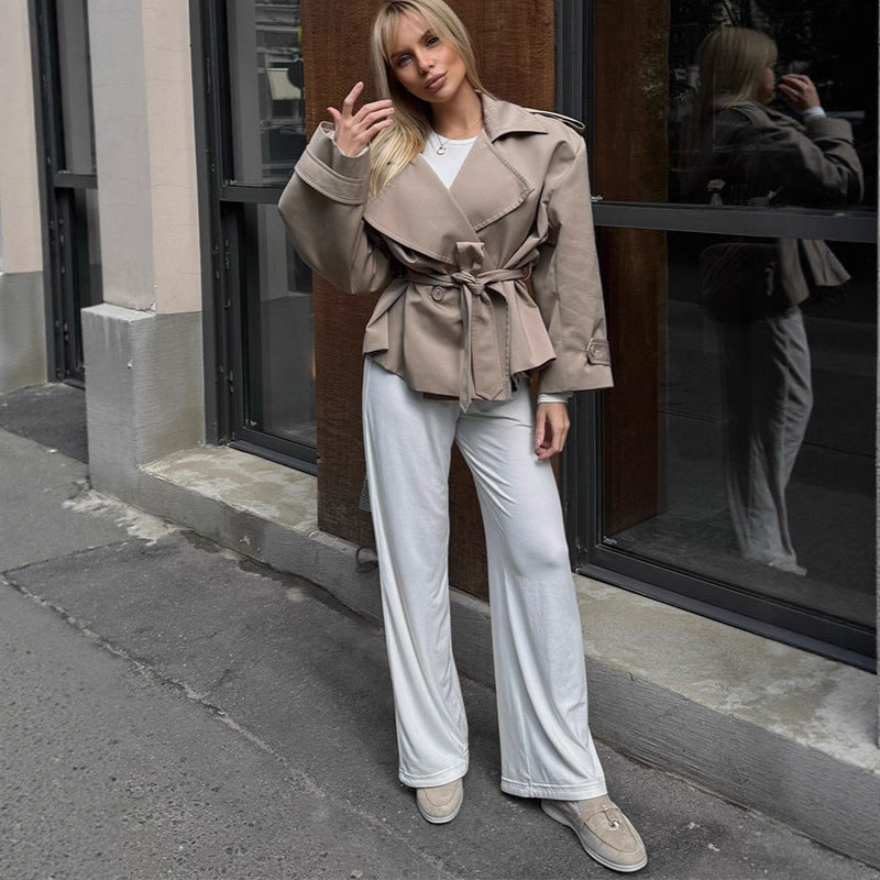 Tommie Cropped Tie-Waist Jacket