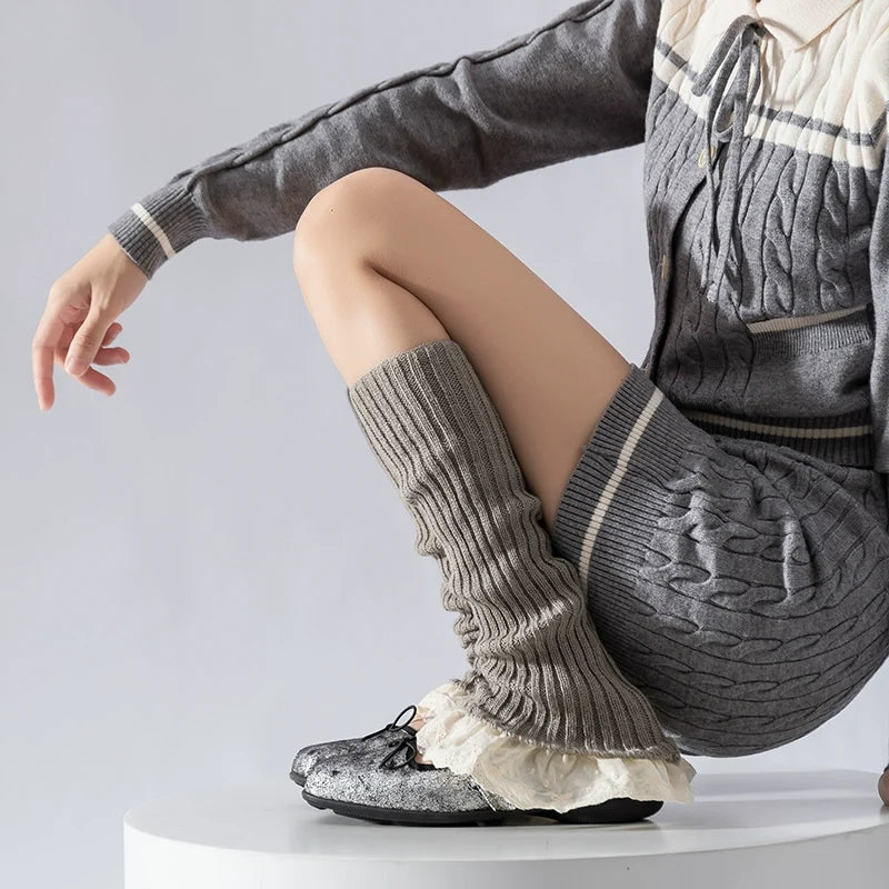Kathleen Lace Knit Leg Warmer