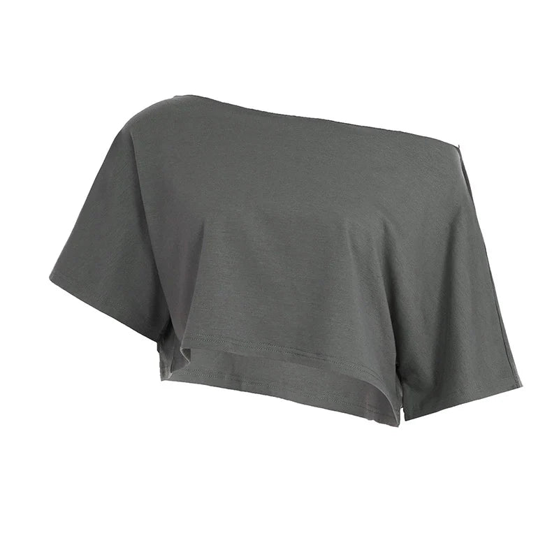 Tasha One Shoulder Crop Top