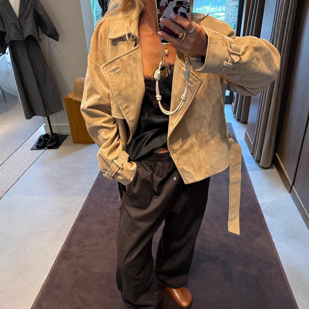 Aixa Belted Lapel Jacket