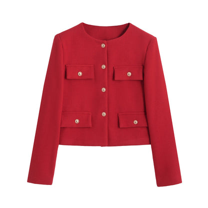 Sunday Bouclé Button Coat