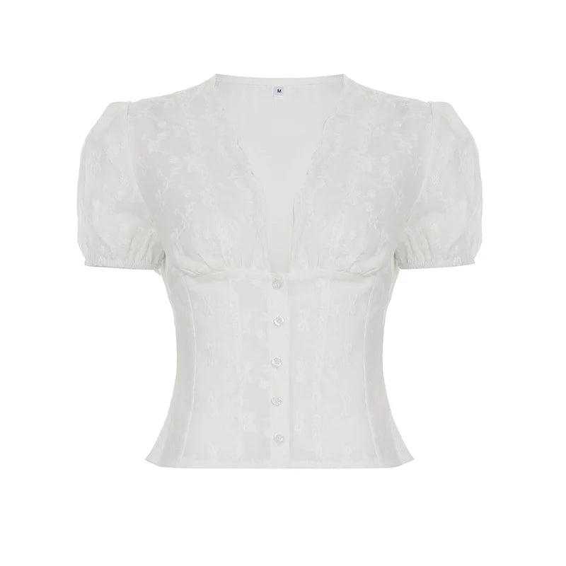Yuritzi Bow-Detail Ruffle Blouse