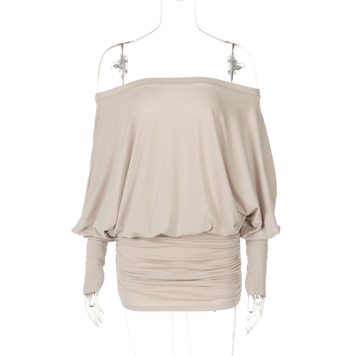 Aaliya Off Shoulder Ruched Mini Dress