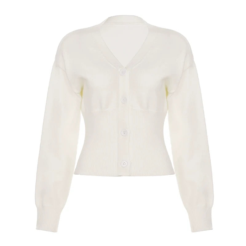 Micah Cropped Button-Up Cardigan