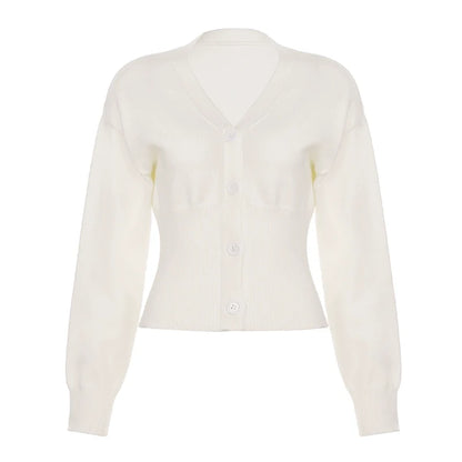 Micah Cropped Button-Up Cardigan
