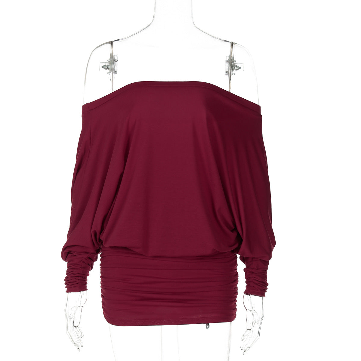 Aaliya Off Shoulder Ruched Mini Dress