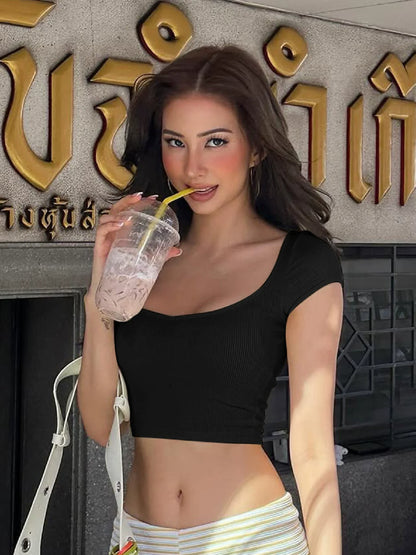 Chasidy Waist-Cinching Crop Top