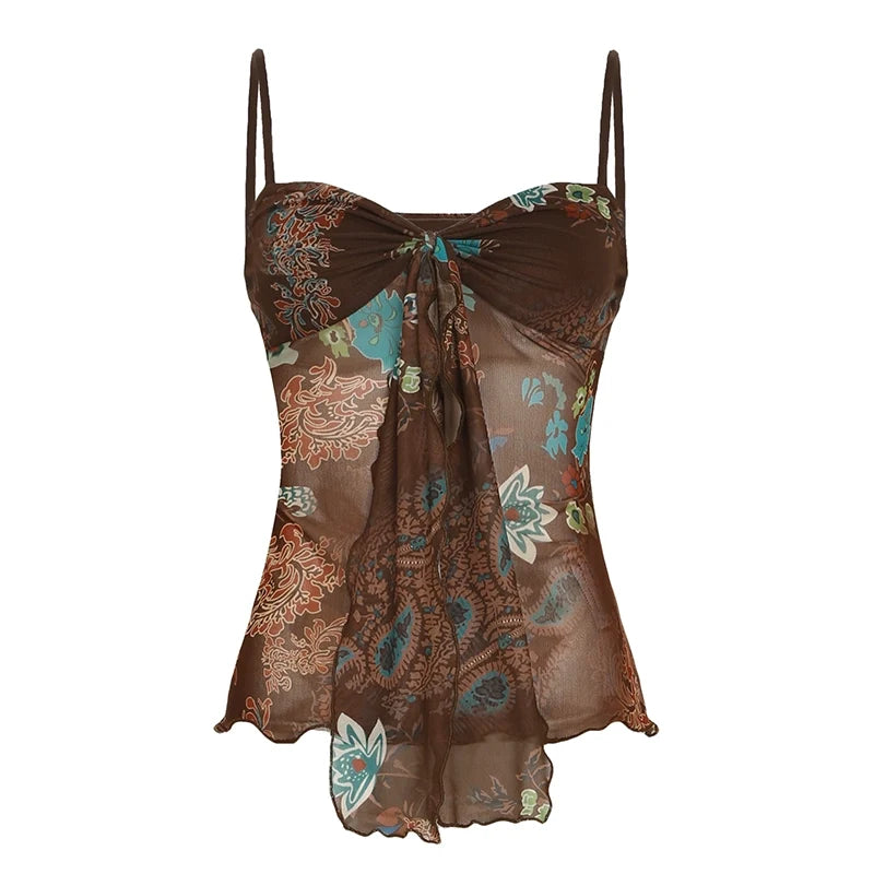 Denali Paisley Ruched Camisole