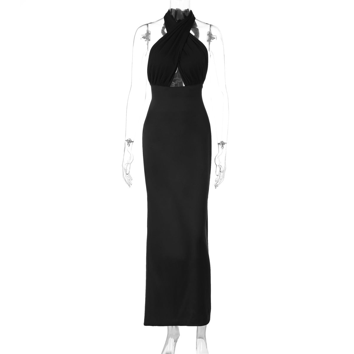 Haniya Halter Backless Maxi Dress