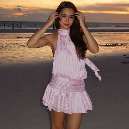 Nathaly Halter Mini Dress